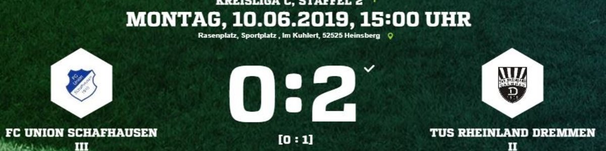 Dremmen II nach dem 2:0 in Schafhausen weiter im Aufstiegsrennen